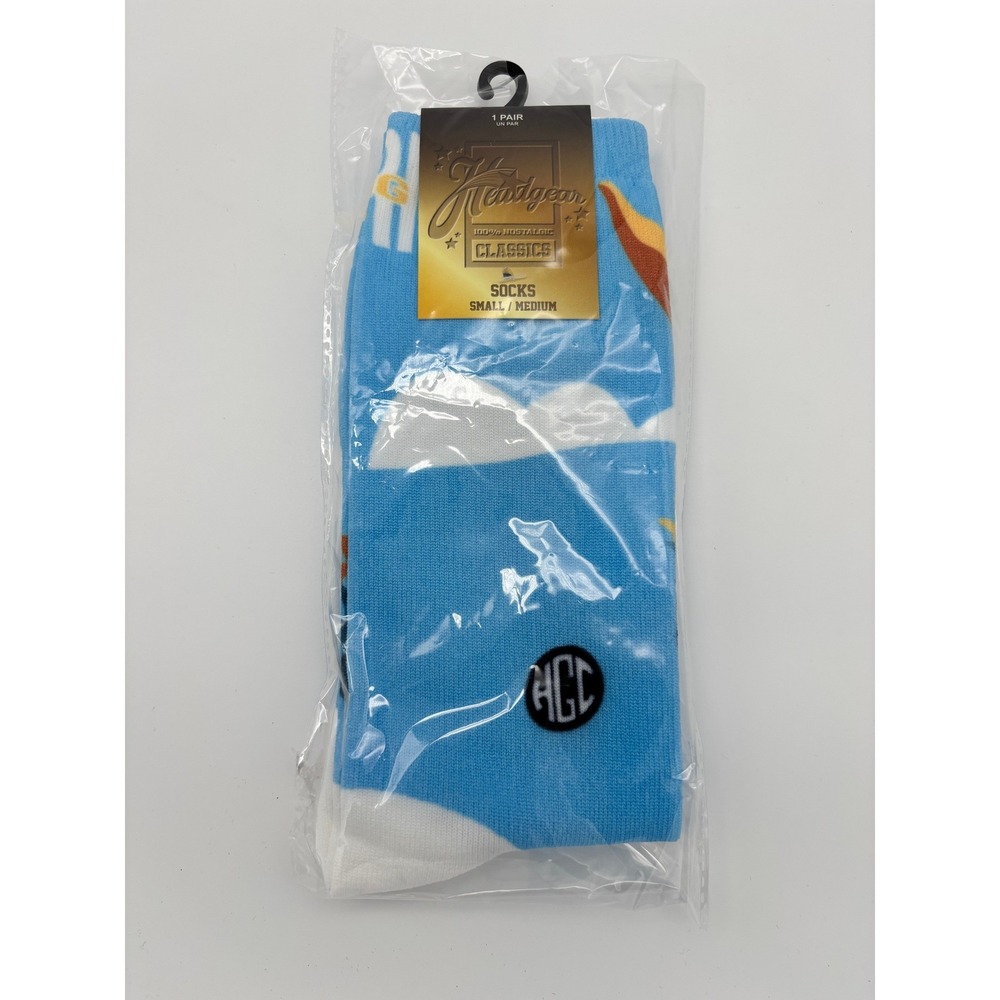 Headgear Classics Coming to America Socks Light Blue Orange Small Medium HGC190